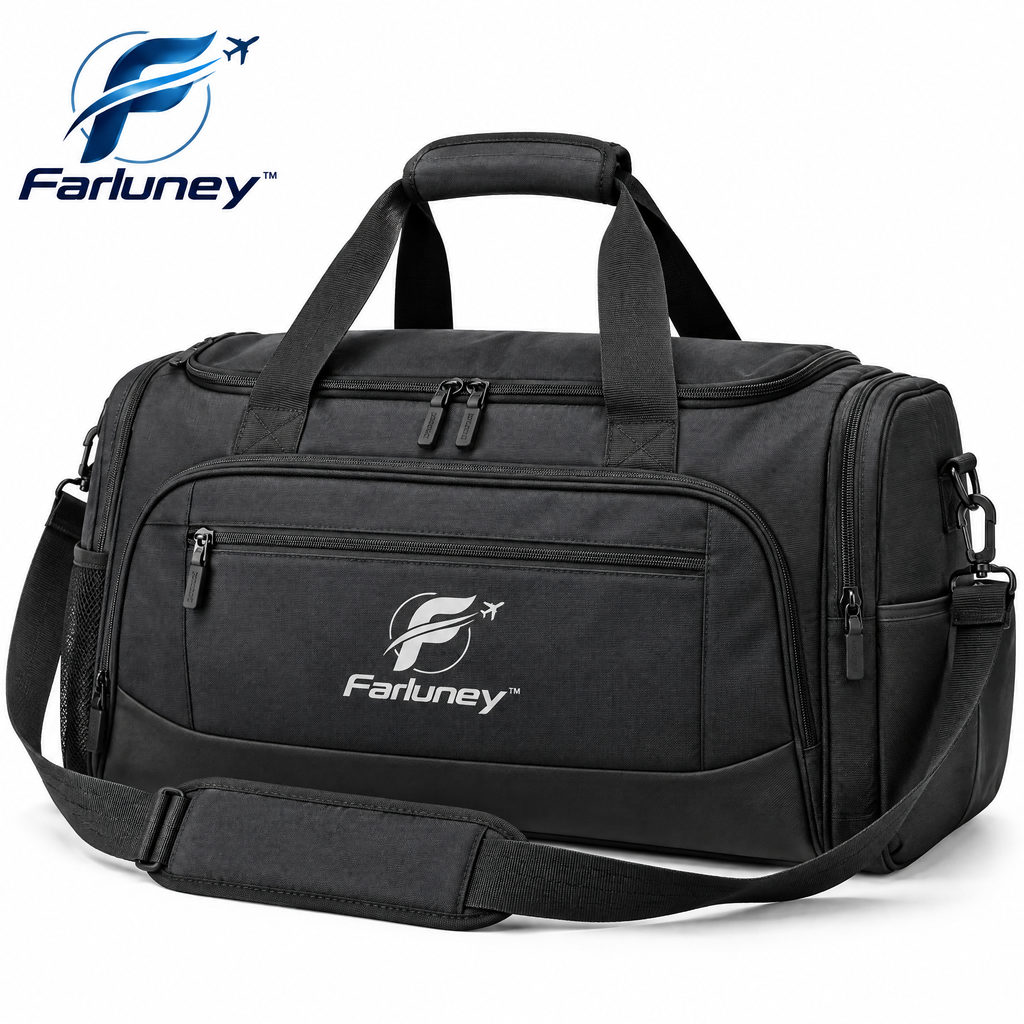 Farluney™ Weekend Escape Travel Bag – Spacious Carry-On Duffel Bag for Short Trips, Gym, Business Travel & Everyday Adventures