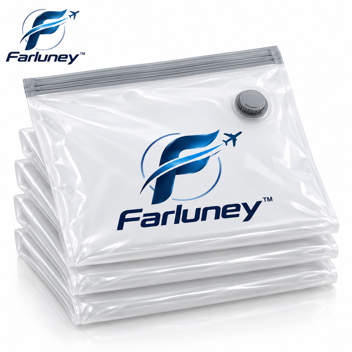 Farluney™ SpaceSaver Compression Bags – Vacuum Storage Bags for Travel Packing, Clothing Organization & Space-Saving Storage