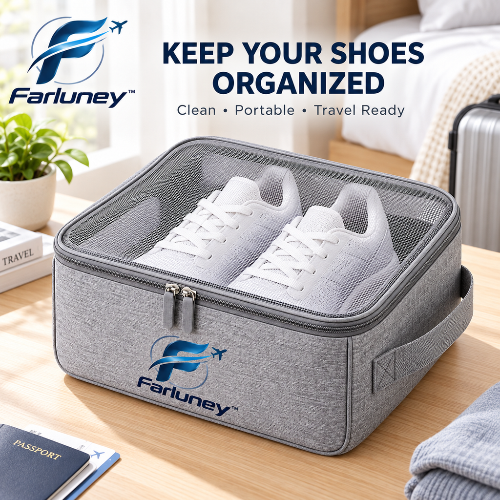 Farluney™ ShoeGuard Travel Bags – Breathable Shoe Storage Bags for Travel, Closet Organization & Everyday Protection