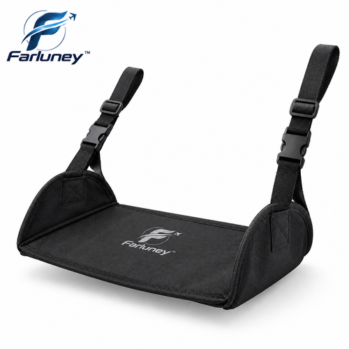 Farluney™ FlexStep Portable Foot Rest – Adjustable Travel Foot Stool for Flights, Office, Home & Everyday Comfort