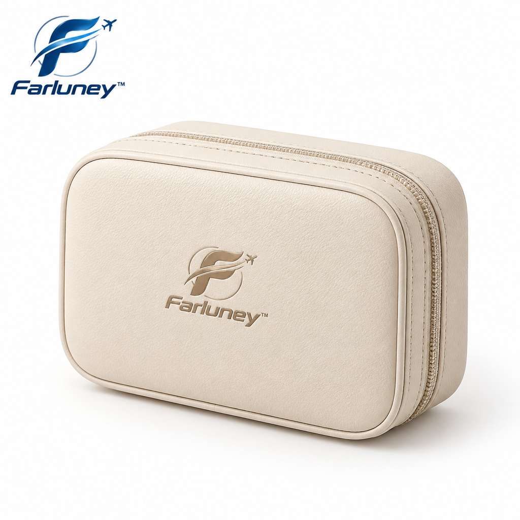 Farluney™ JewelryMate Travel Case – Compact Jewelry Organizer Box for Rings, Earrings, Necklaces & Everyday Accessories