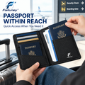 Farluney™ TravelGuard Passport Holder – Slim Passport Organizer Wallet for Travel Documents, Cards & Everyday Essentials